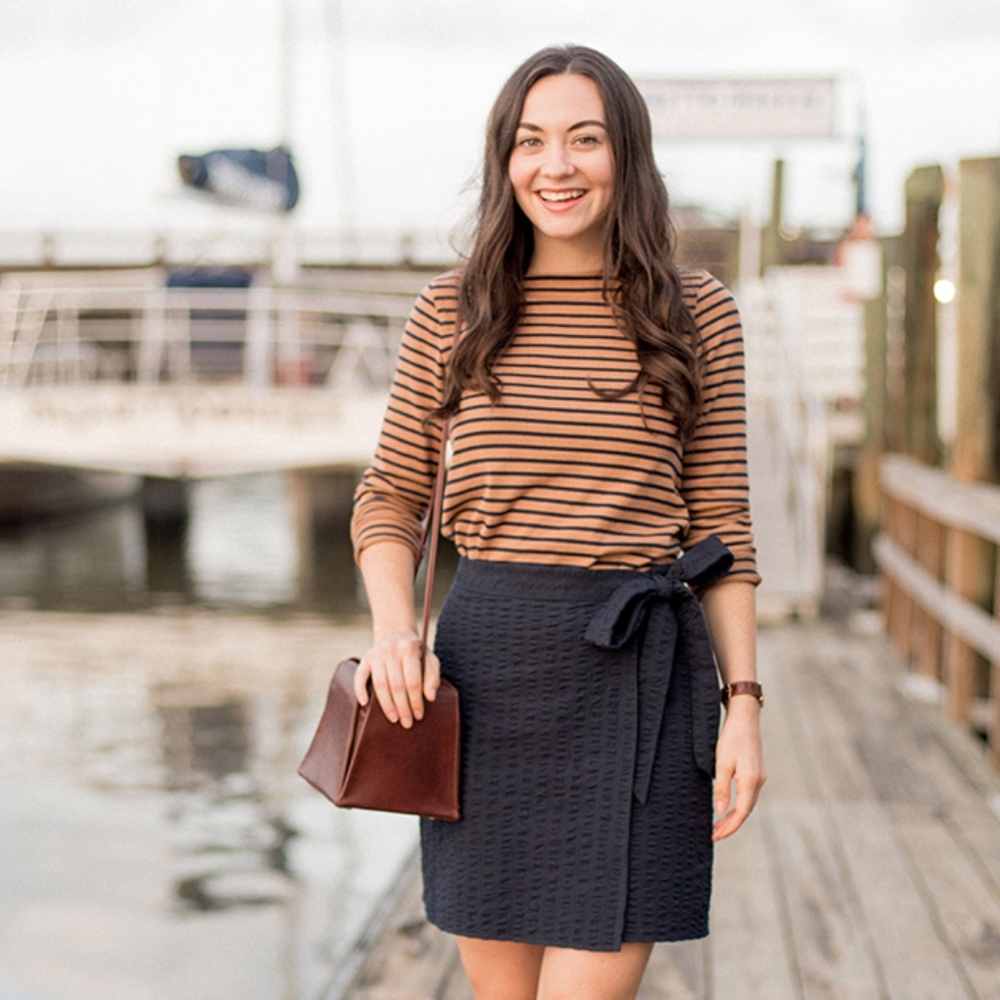 NWT J.Crew Cotton Navy Mini Skirt